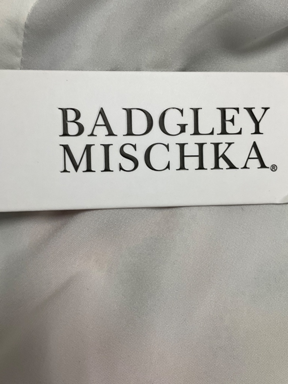 BADGLEY MISCHKA GREEN MULTI SEQUINED ONE SHOULDER COCKTAIL DRESS WITH FRINGE DET - Picture 5 of 5